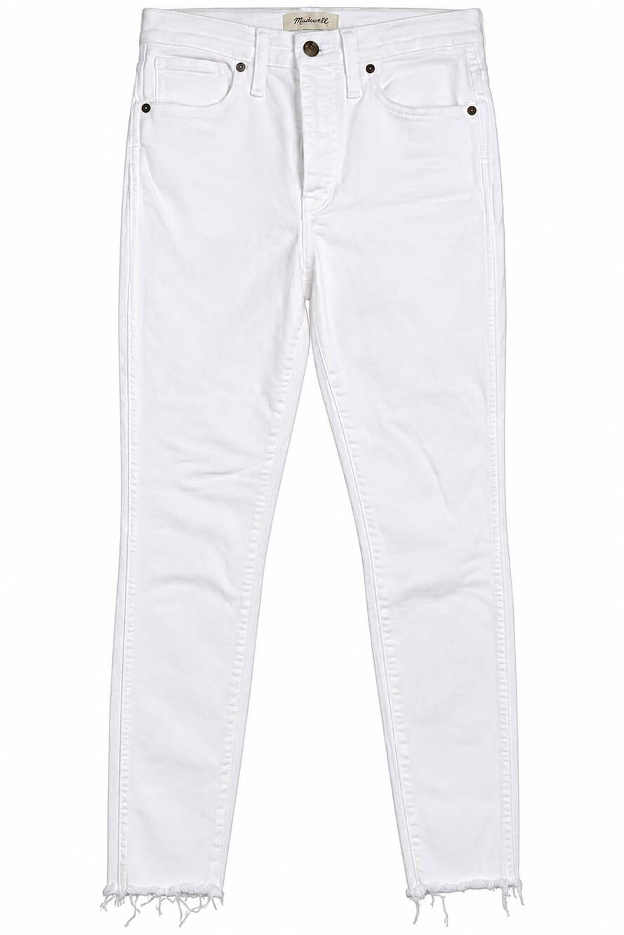 Madewell 10" High-Rise Skinny Jeans Size 26 White